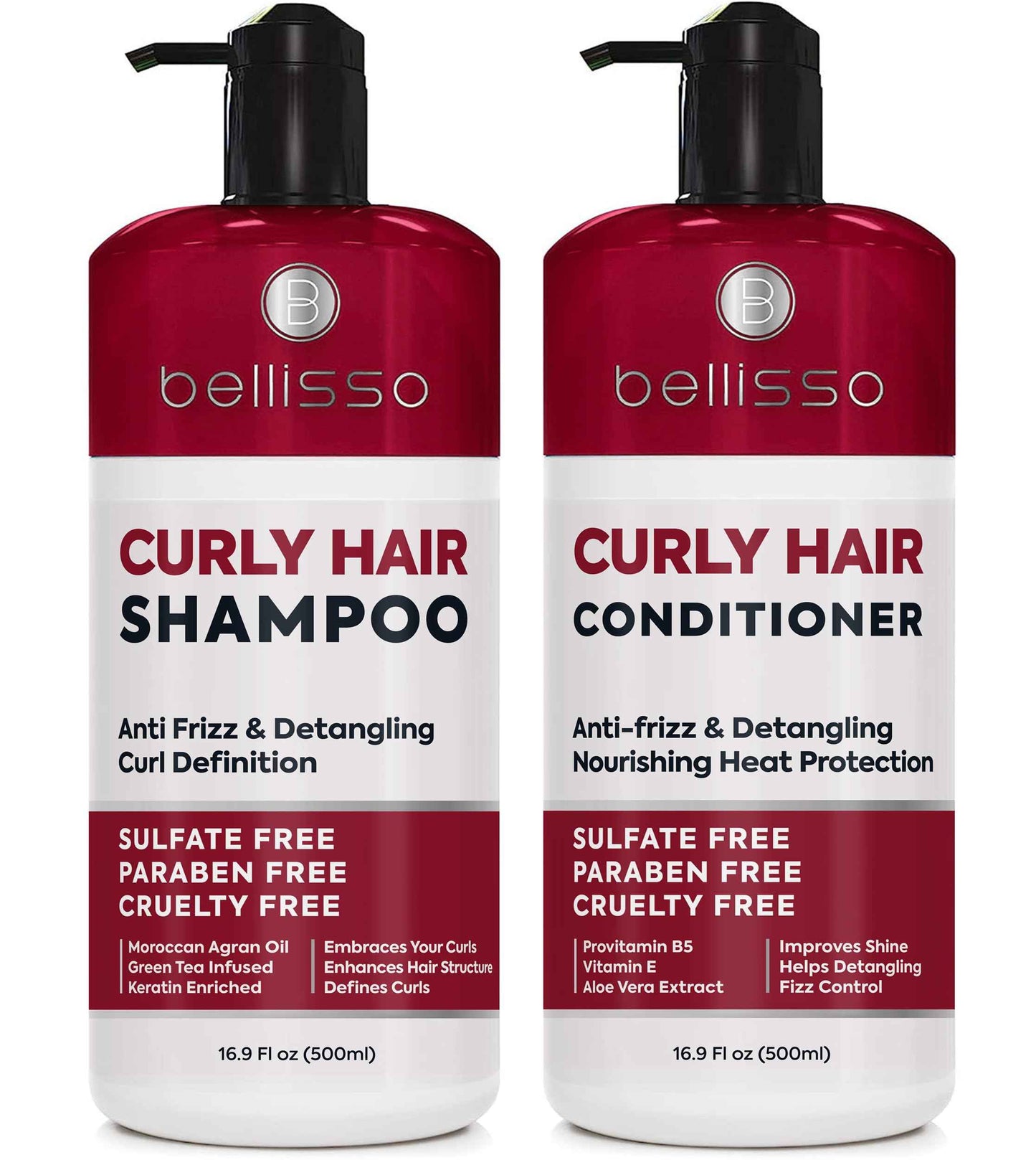 Curly Hair Shampoo and Conditioner Set and Curly Hair Mask