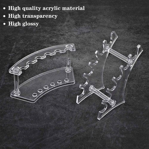 Teling 4 Pieces Pen Display Stand Acrylic pen Holder Clear Pen Stand Rack Organizer Nail Brush Holder Stand for Make Up Brush