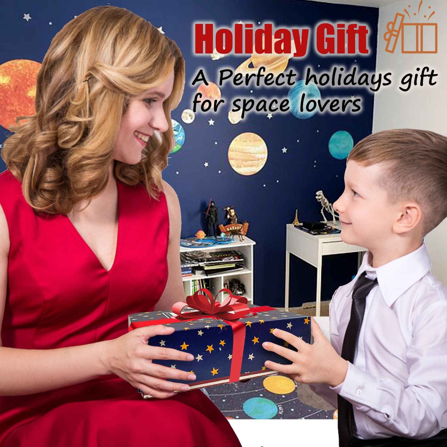 Galaxy Bath Bombs for Kids with Surprise Inside - Organic Bubble Bath Bombs with Educational Outer Space Planet Toys. Gentle, Natural & Kids Friendly - Stocking Stuffers Christmas Gifts for Toddlers