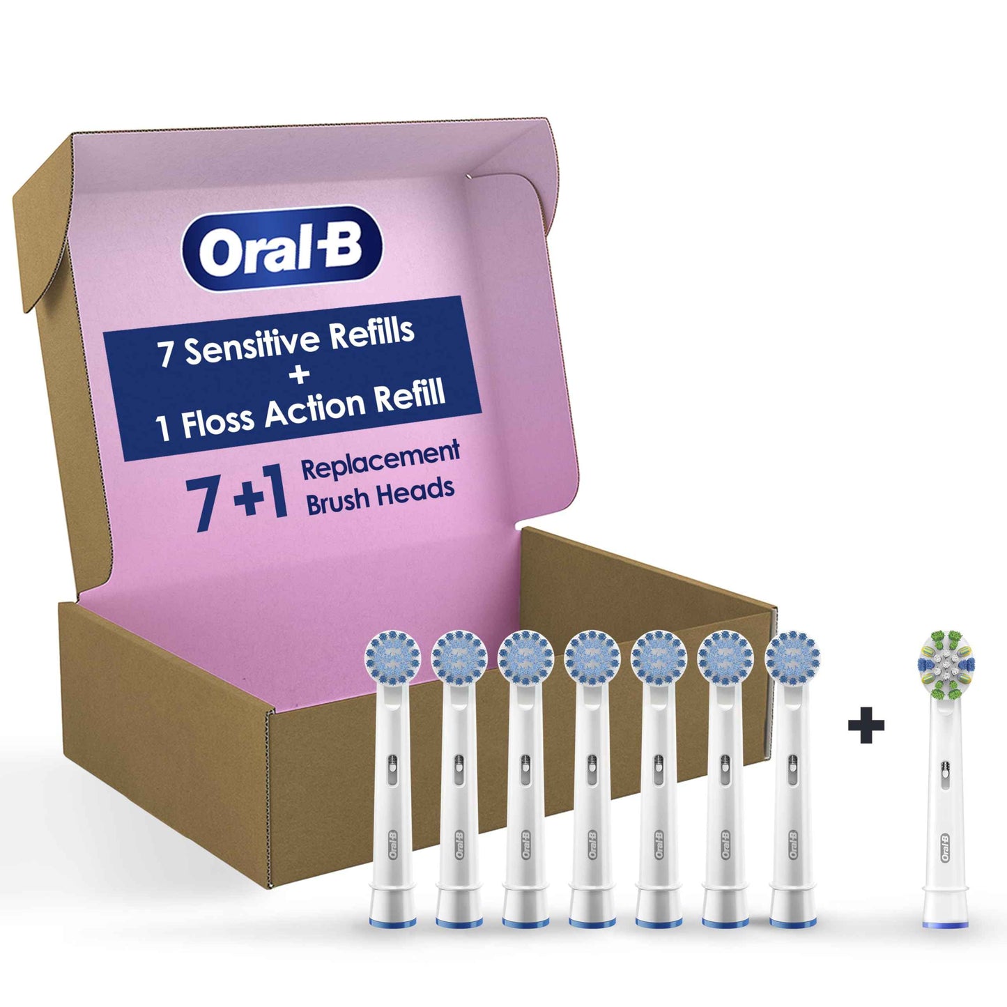 Oral-B Sensitive Gum Care Electric Toothbrush Replacement Brush Heads, 8 Count
