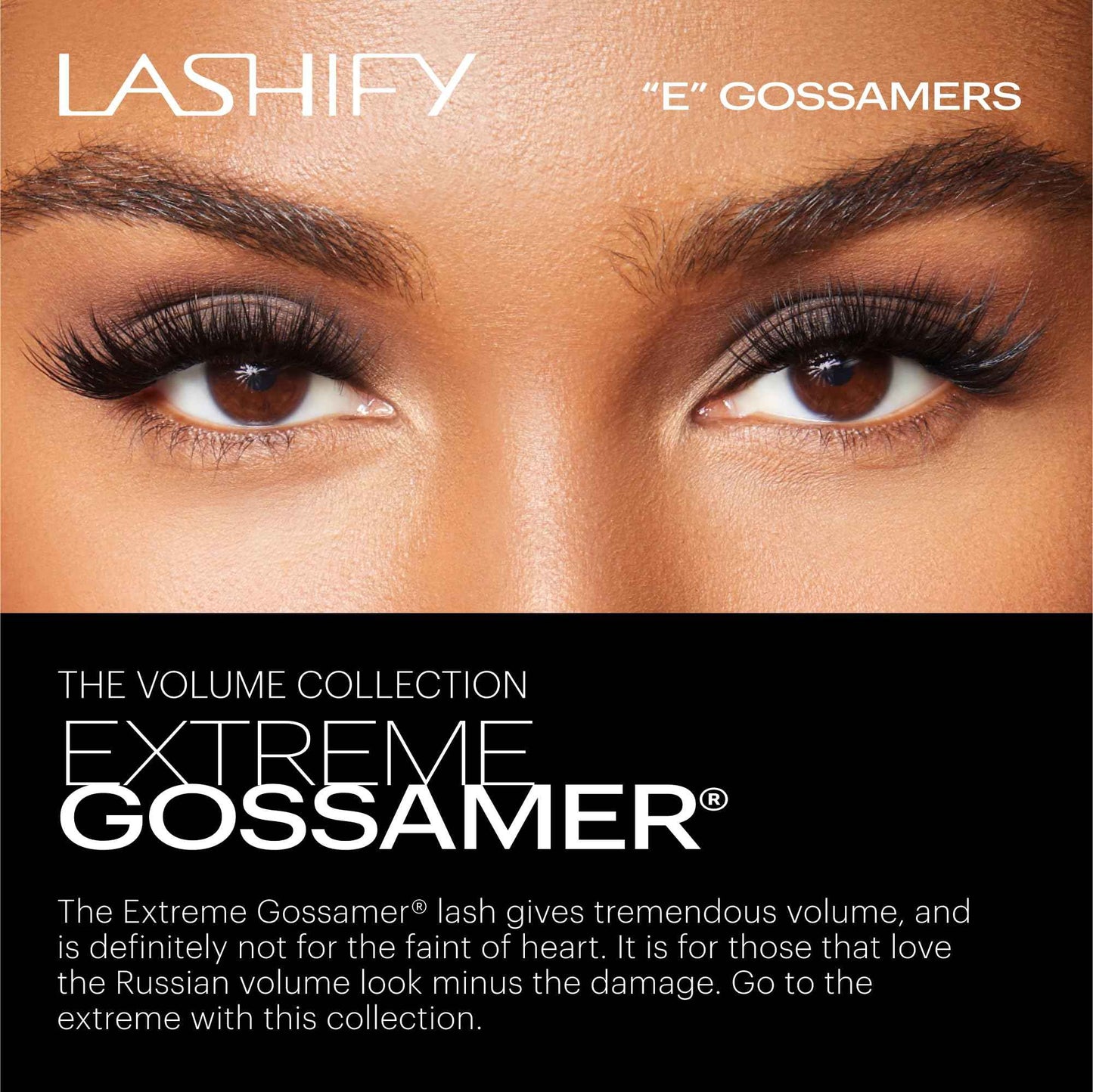 Lashify Extreme 14mm Gossamer DIY Eyelash Extensions Refill, Black, Easy False Lashes To Add Tremendous Volume