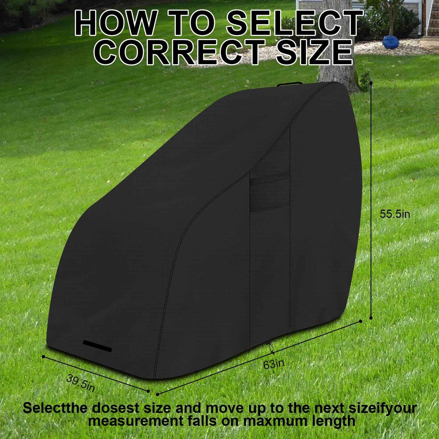 Massage Chair Cover, 600D Oxford cloth waterproof Full Body Zero Gravity Chair Covers, UV resistant Shiatsu Massage Recliner Chair Cover, tear resistant, with storage bag, black, 63x39.5x55.5 in