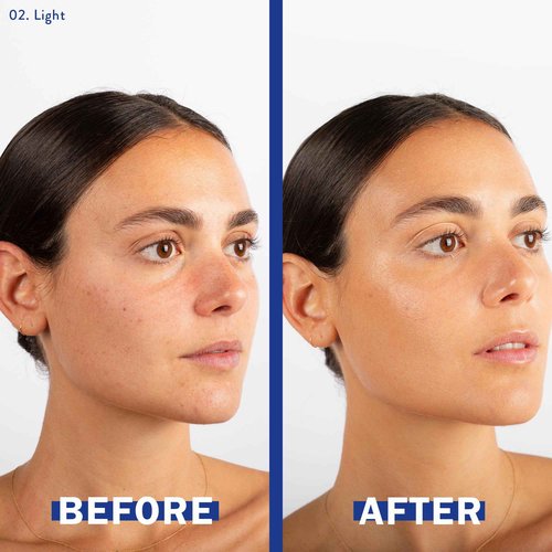 La Crique Hydrating Tinted Serum - Lightweight Face Foundation with Hyaluronic Acid & Prickly Pear - Buildable Coverage - Dry Skin – Vegan Friendly & Cruelty-Free - Shade 02 Light - 1 fl oz