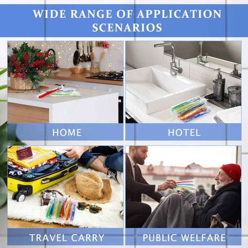 Tioncy 200 Pack Prepasted Disposable Toothbrushes Individual Wrapped Toothbrushes Soft Bristle Travel Toothbrush Single Use Wrapped for Hotel, Camp, Travel and Gift for The Homeless (Dopamine Colors)