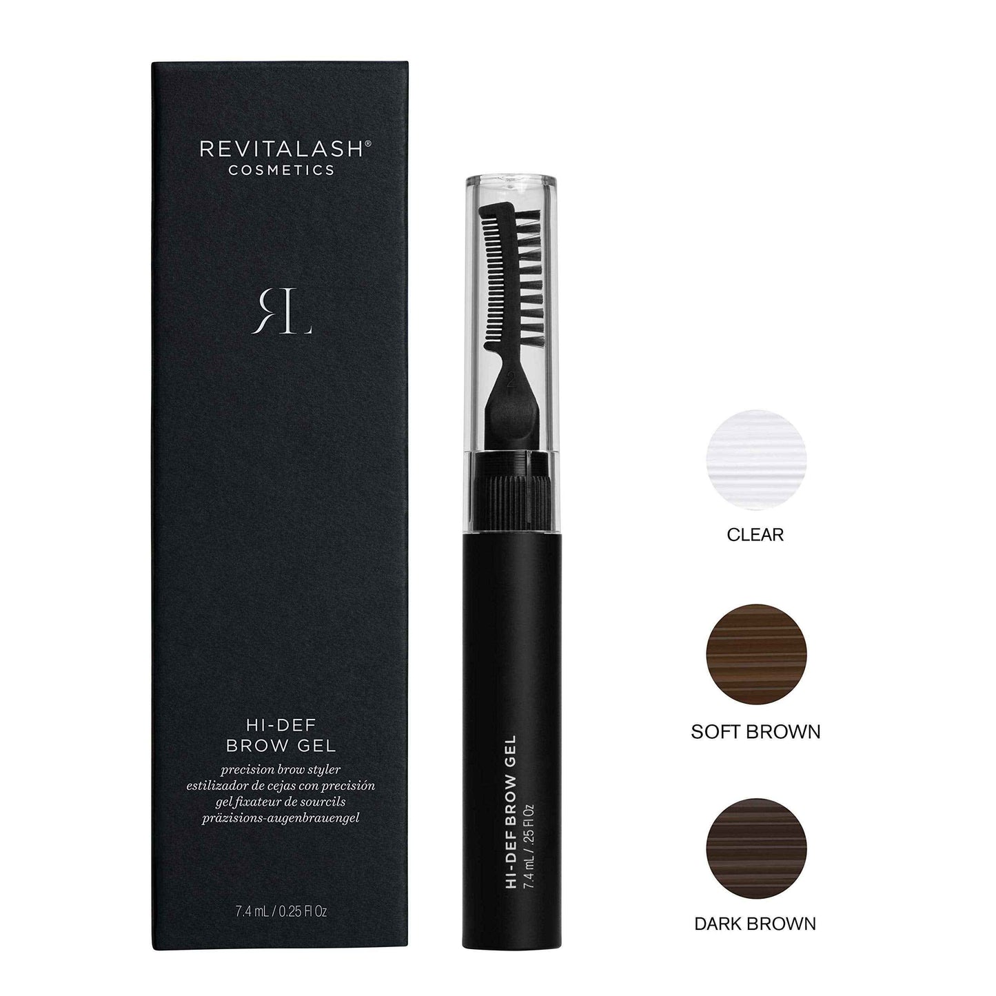 RevitaLash Cosmetics, Hi-Def Brow Gel, Soft Brown, Hypoallergenic & Cruelty-Free