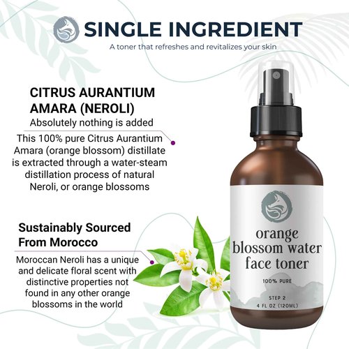 Foxbrim Naturals Radiant Skin Duo: Coconut Milk & Honey Facial Cleanser and Orange Blossom Water Face Toner