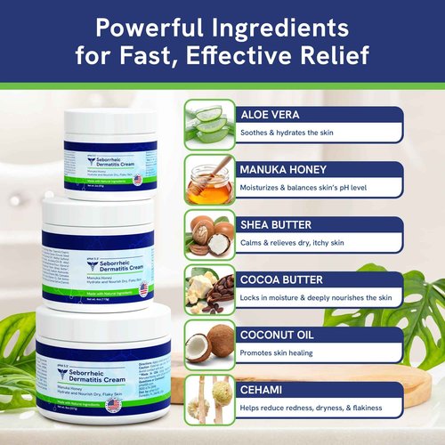 pHat 5.5 Seborrheic dermatitis Moisturizing Cream & Face Lotion for Women - Soothing Redness for Face & Body Cream - Hydrating for Dry Skin & Anti Itch Lotion (8oz)