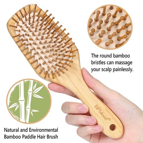 BFWood Beard Brush for Men and Hair Brush with Paddle
