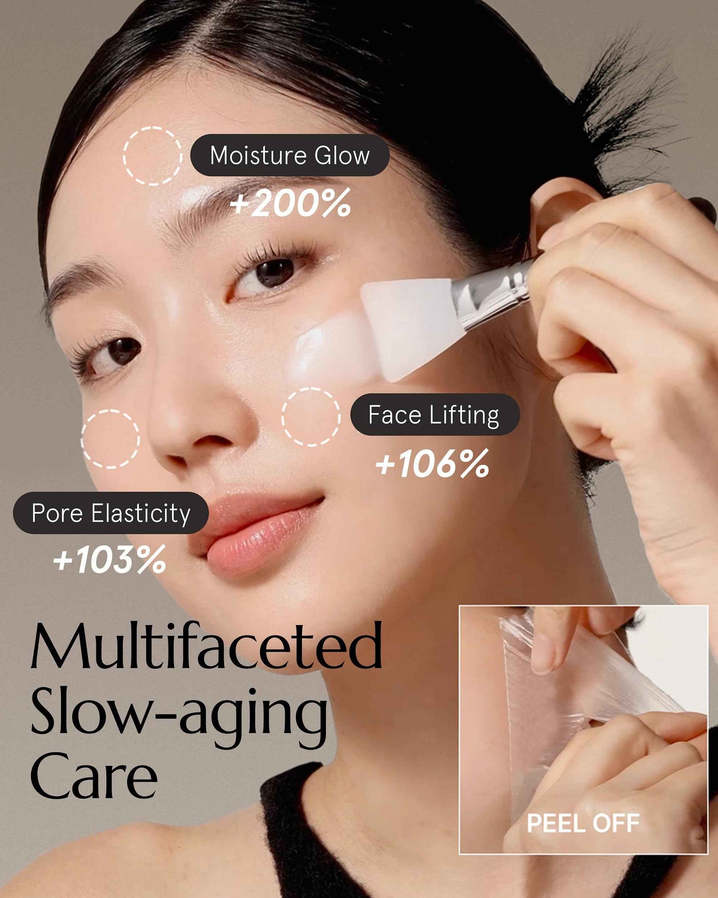 theralogic Retinol Pore Tightening Wrapping Mask - Korean Pore Elasticity Peel Off Mask with Collagen, Peptides, Hyaluronic Acid - Firming & Skin Glow Mask - Vegan, Derma Tested, 2.36oz.