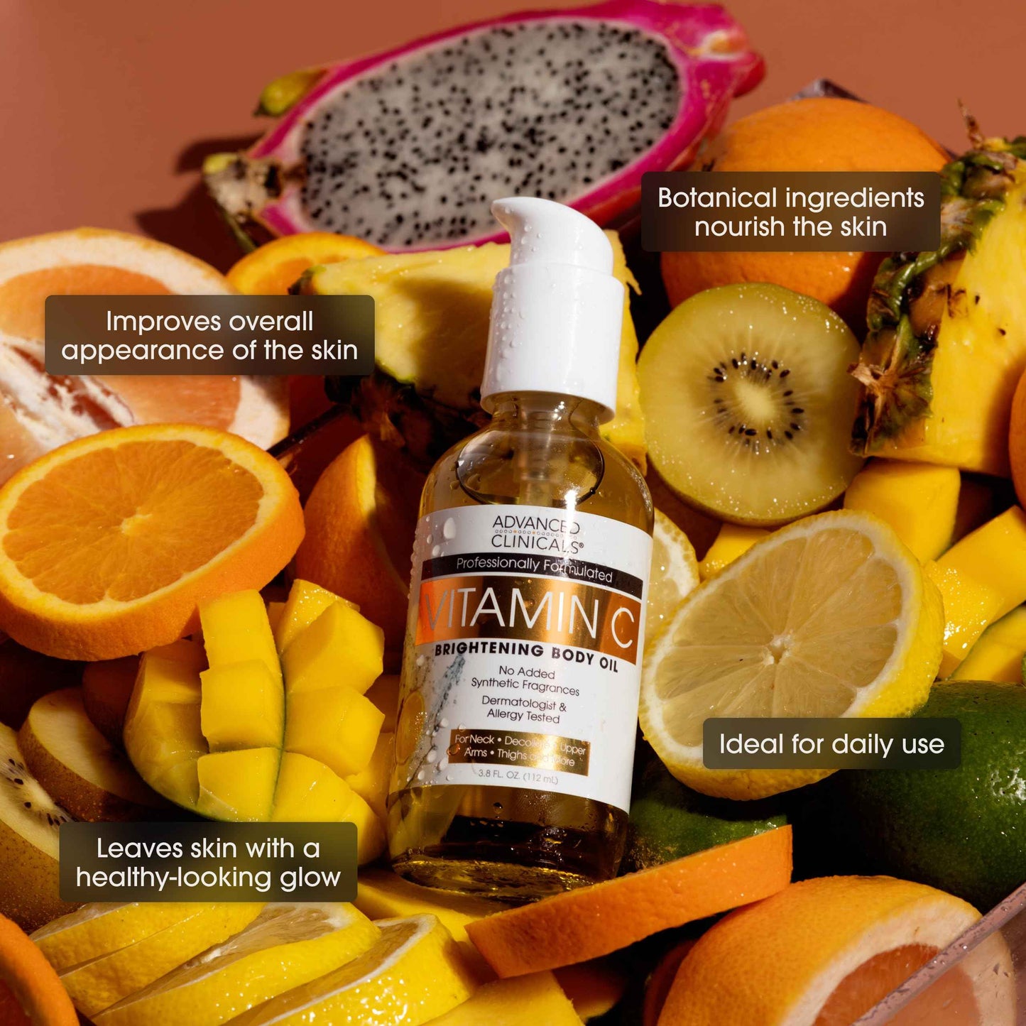 Advanced Clinicals Green Coffee Bean Oil Firming Cream + Vitamin C Body Oil Set