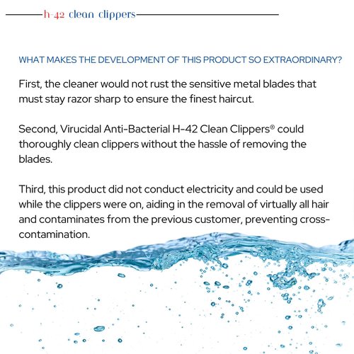 Skin Revolution H-42 Clean Clippers Blade Cleaner with Brush - 8oz Bottle (2 Pack)