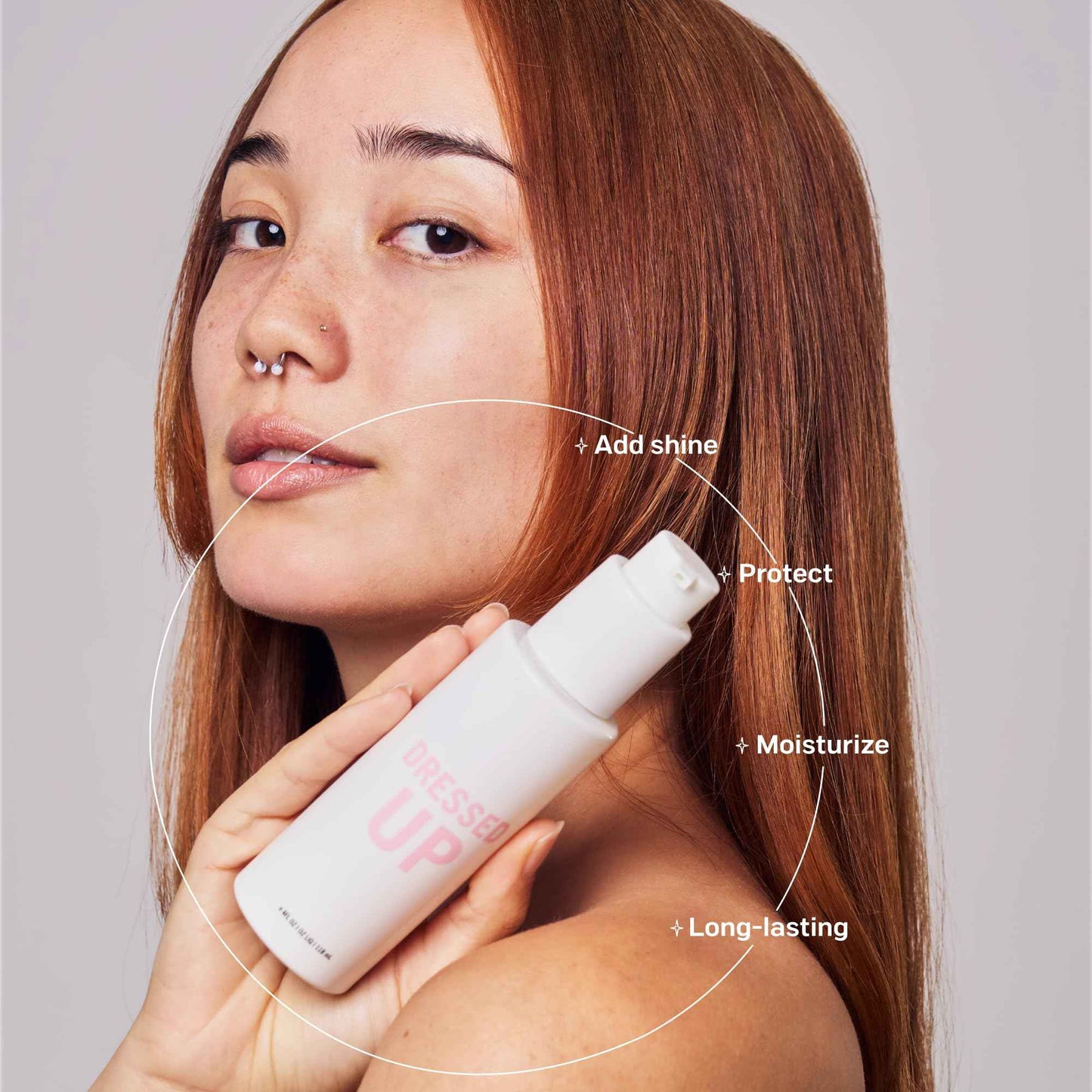 Hairstory Dressed Up - Heat Protectant Hair Care Lotion | Leave-in Thermal Protection for Blow Dryer, Curling & Flat Iron | Split Ends and Frizziness Protector | Styling Cream to Maintain Volume, 4oz