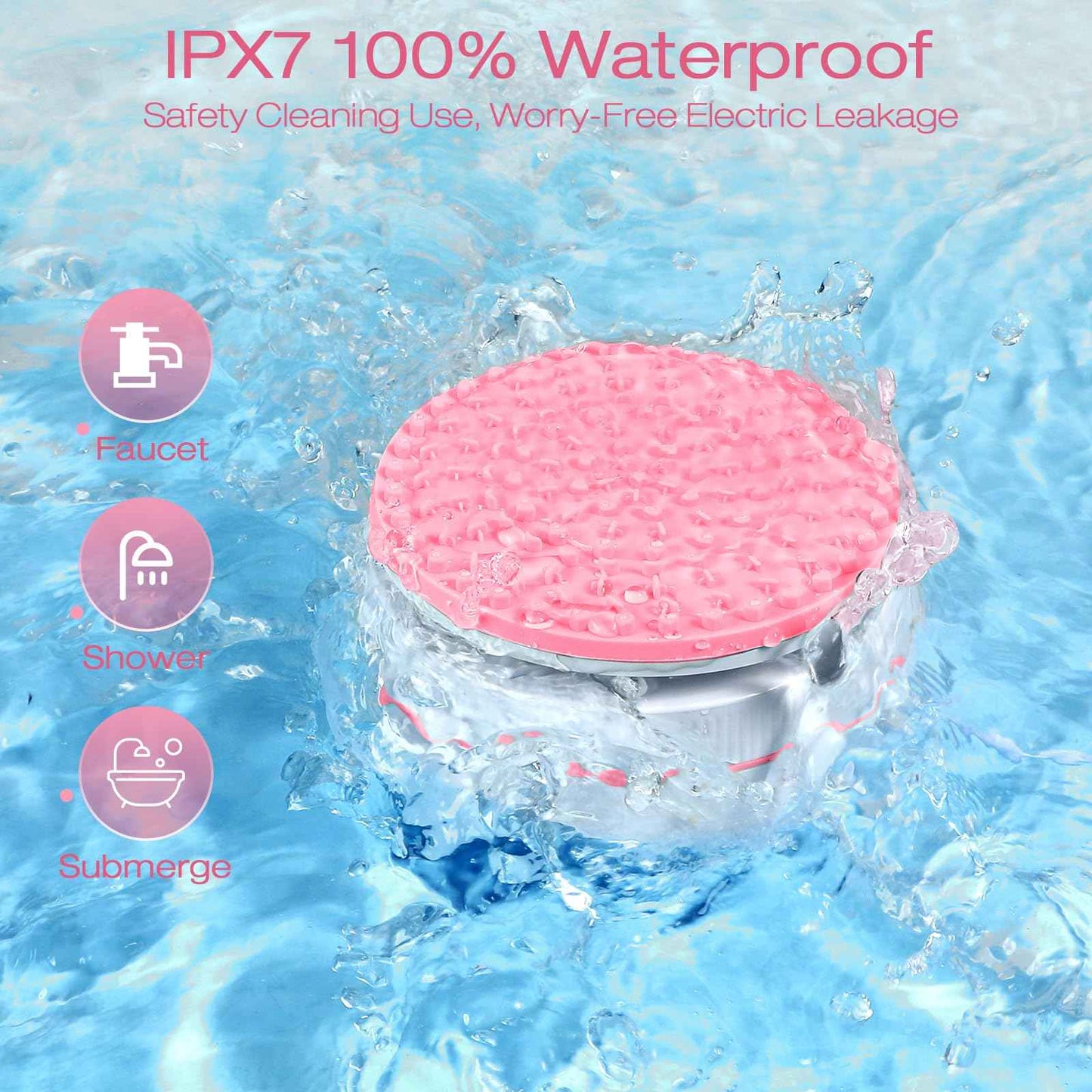 Makeup Brush Cleaner Machine With Solution, Make up Brush Cleaner Cleanser, Quick Deep Cleaning for Makeup Brushes, With Strong Suction Cup Stick to Sink, Stocking Stuffers Gifts for Women Wife Mom