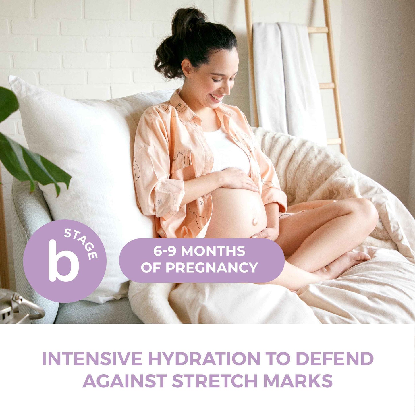 Leska Maternity Cream 2-Pack | STAGE B: HYDRATE Stretch Mark Defense Belly Cream & Butter (Pregnancy Months 6-9) | Part of a Complete 3 Part Pregnancy Skin Care System (4-4.93oz)