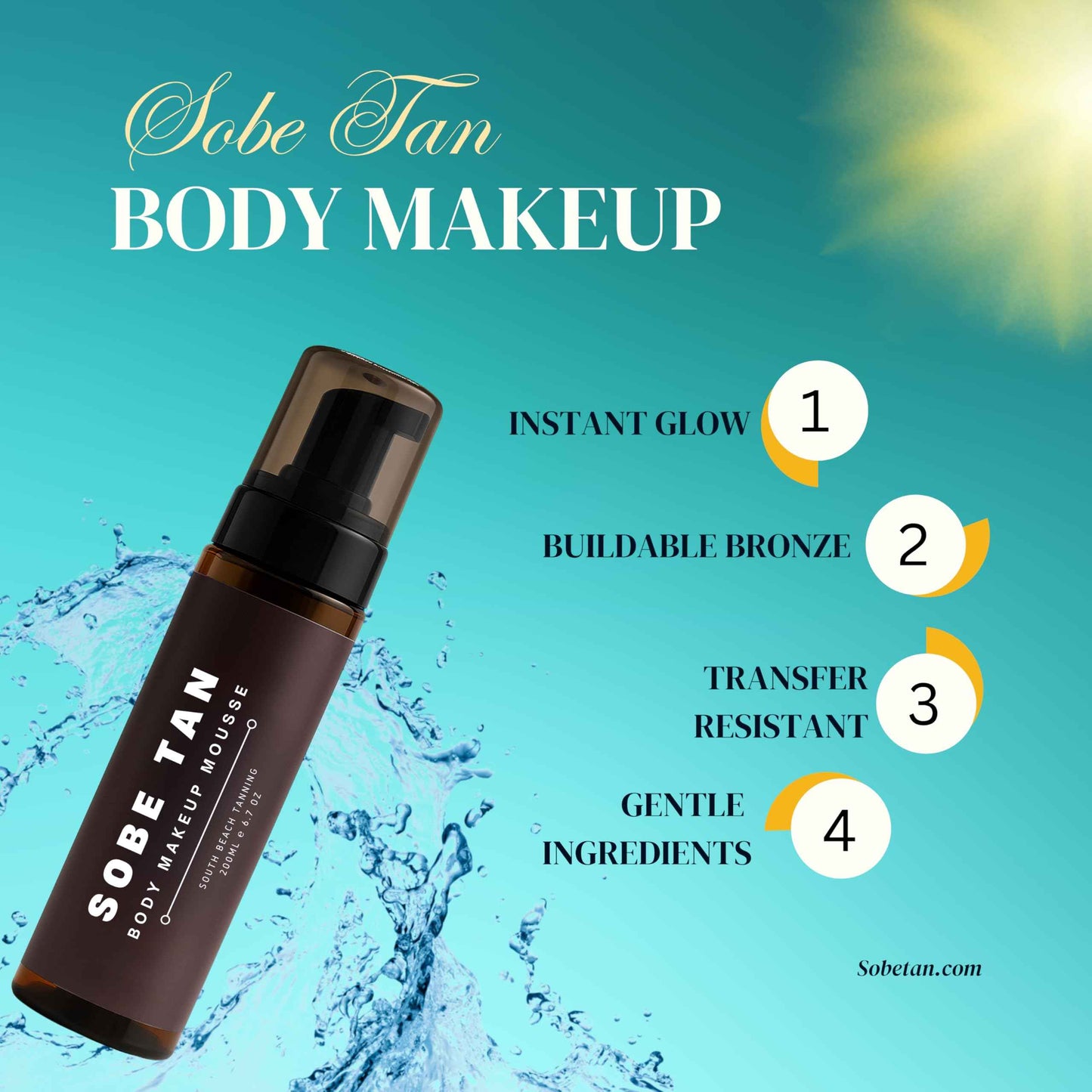 Brown Self Tanner Mousse – Rapid 14% DHA, Instant Natural Glow, No Transfer, Fragrance-Free, Fast Drying, Rain-Resistant, Streak-Free Bronzing Foam for Face & Body, Long Lasting Tan for All Skin Tones