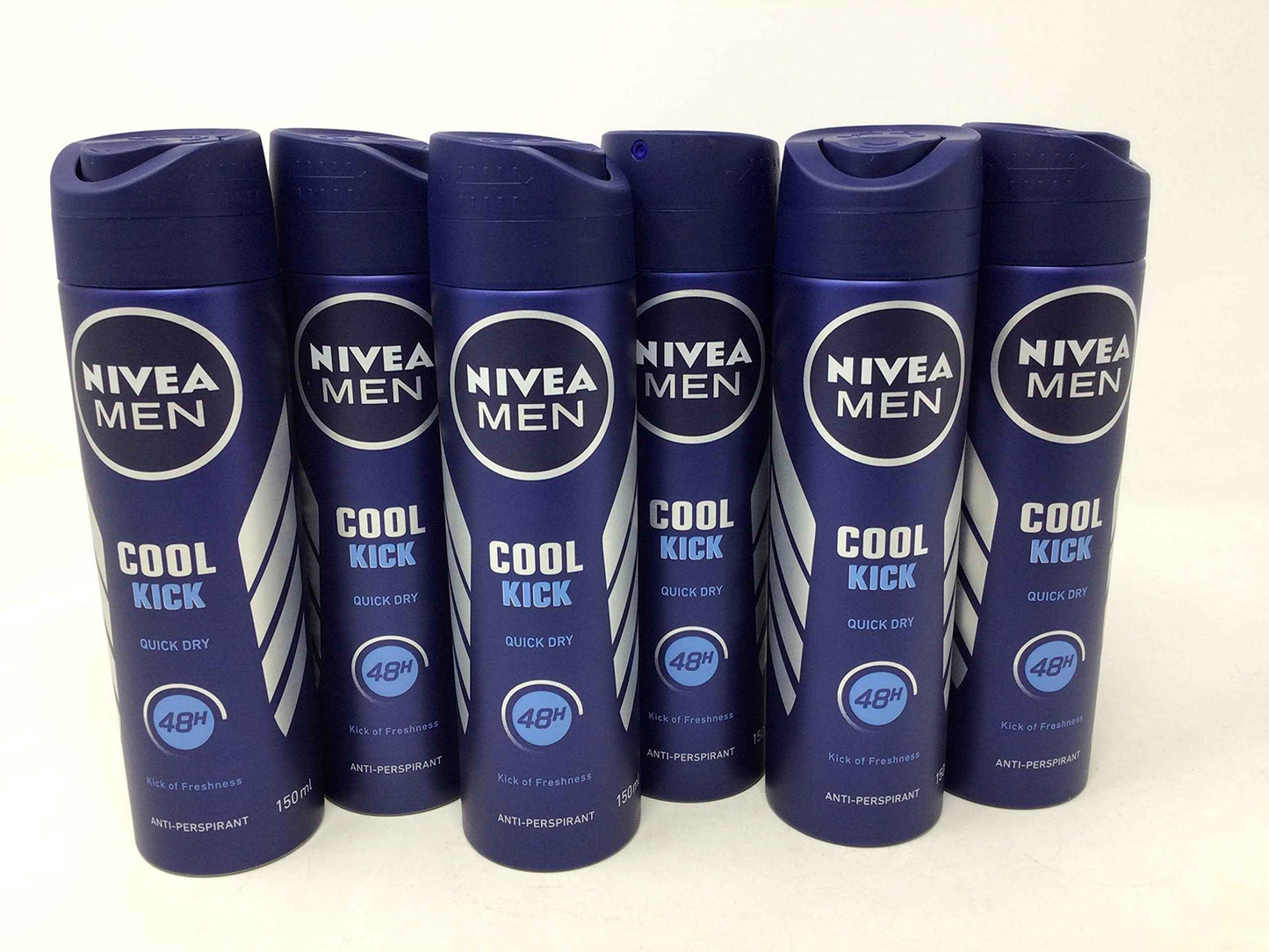 6 x Nivea Men Cool Kick 48h Anti-Perspirant 150ml by Nivea Men