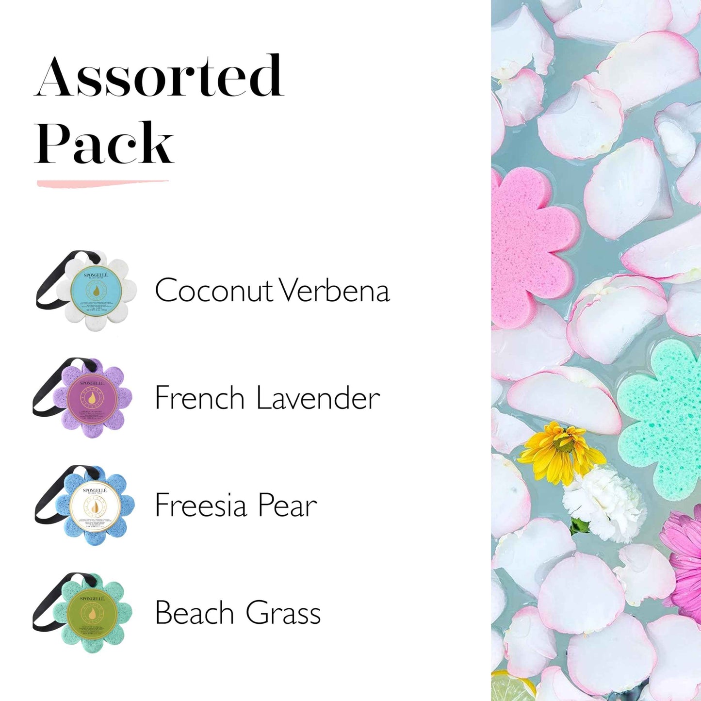 SPONGELLÉ Wild Flower Body Wash Infused Buffer Bundle