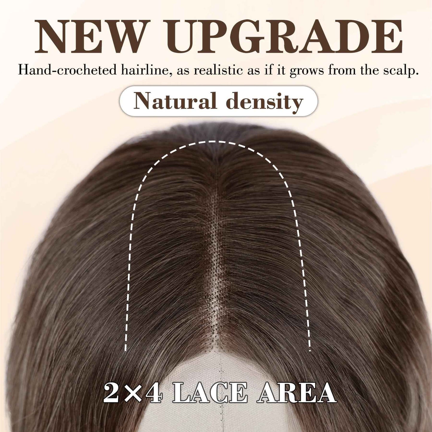 NAYOO Long Ombre Blonde Wavy Wig for Women 26 Inch Middle Part Lace Hairline Curly Wavy Wig Natural Looking Synthetic Heat Resistant Fiber for Daily Party Use