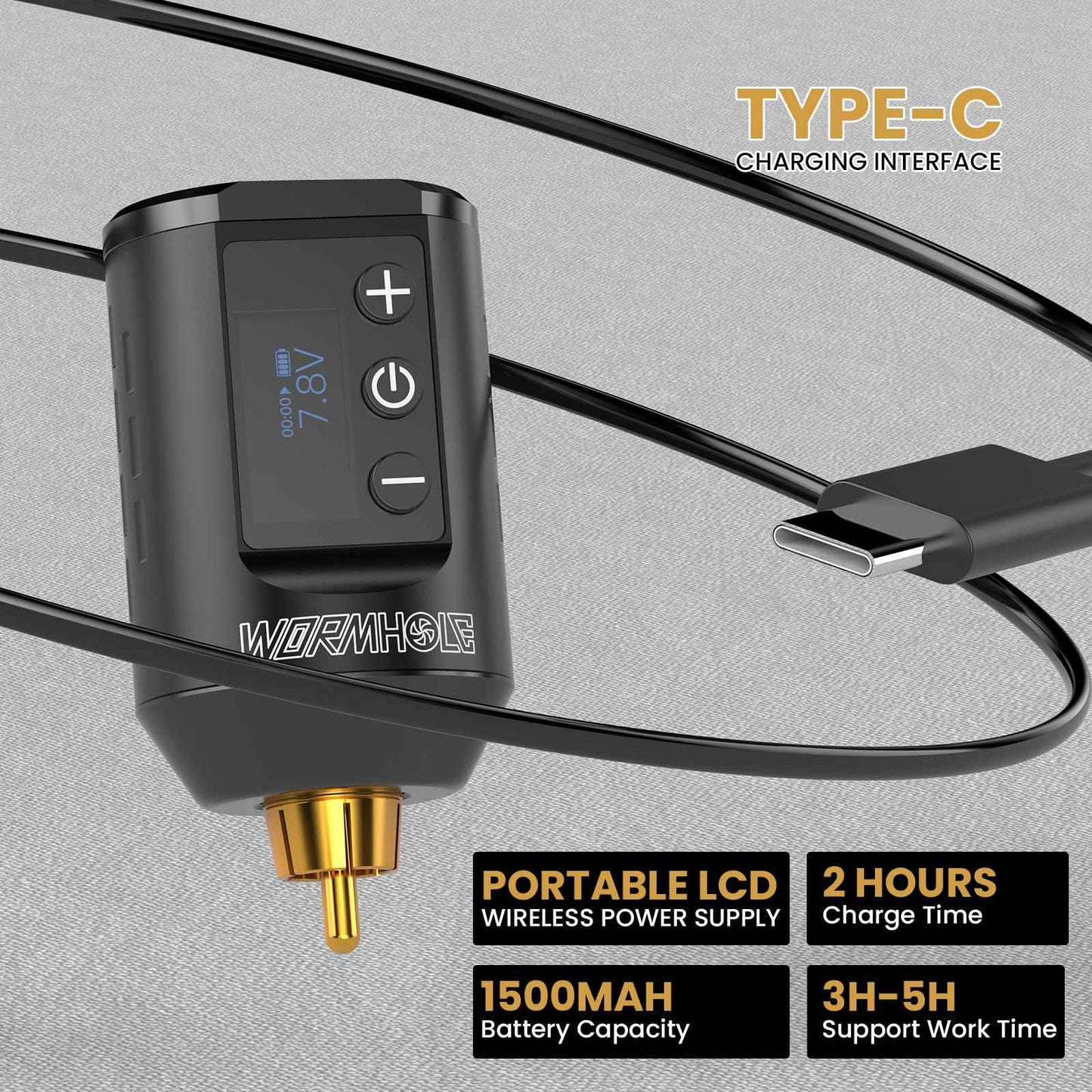 Wireless Tattoo Gun Kit Professional Tattoo Kit Tattoo Machine Kit Tattoo Pen Kit with 1500mAh Tattoo Battery Pack Tattoo Ink Needles WTK278