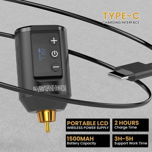 Wireless Tattoo Gun Kit Professional Tattoo Kit Tattoo Machine Kit Tattoo Pen Kit with 1500mAh Tattoo Battery Pack Tattoo Ink Needles WTK278