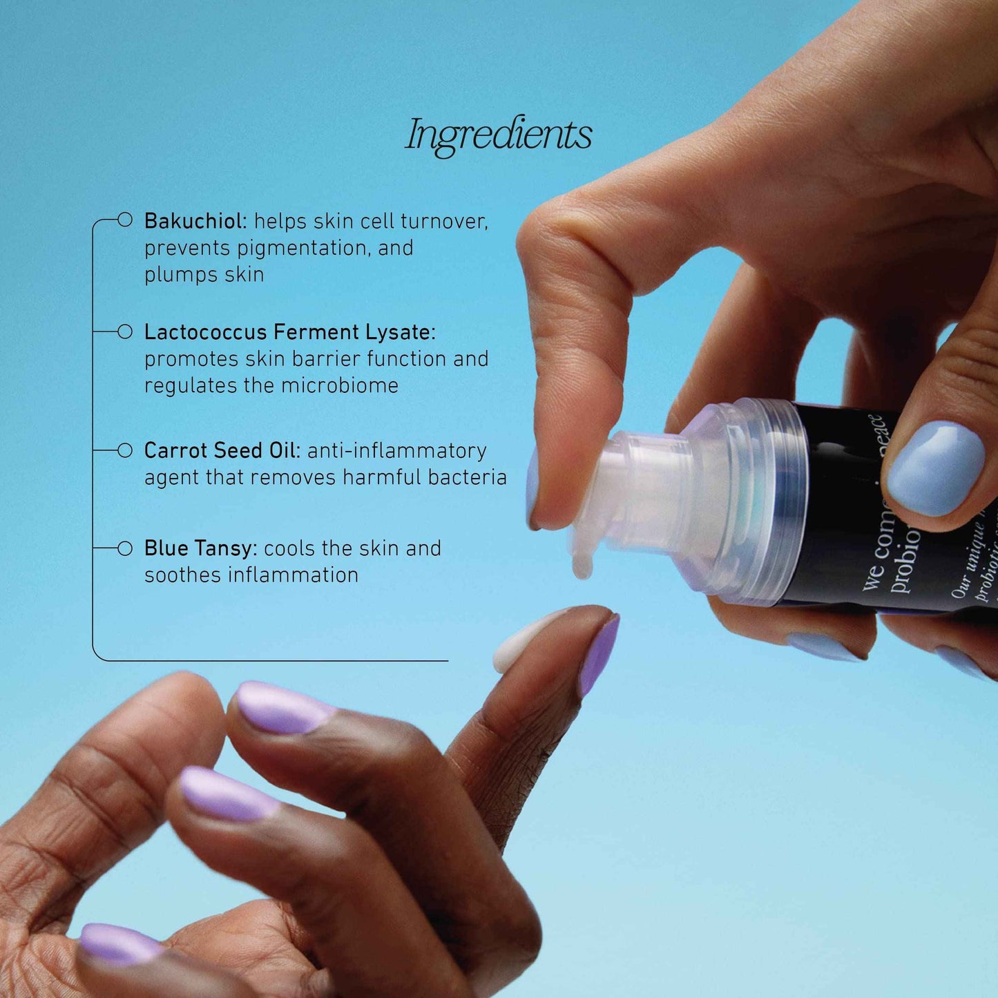 good light We Come in Peace Microbiome Serum. Brightening Face Serum with Probiotic Extract, Bakuchiol, & Blue Tansy. Hydrating, Soothing, Anti Aging, Dark Spot Treatment (1.2 fl oz)