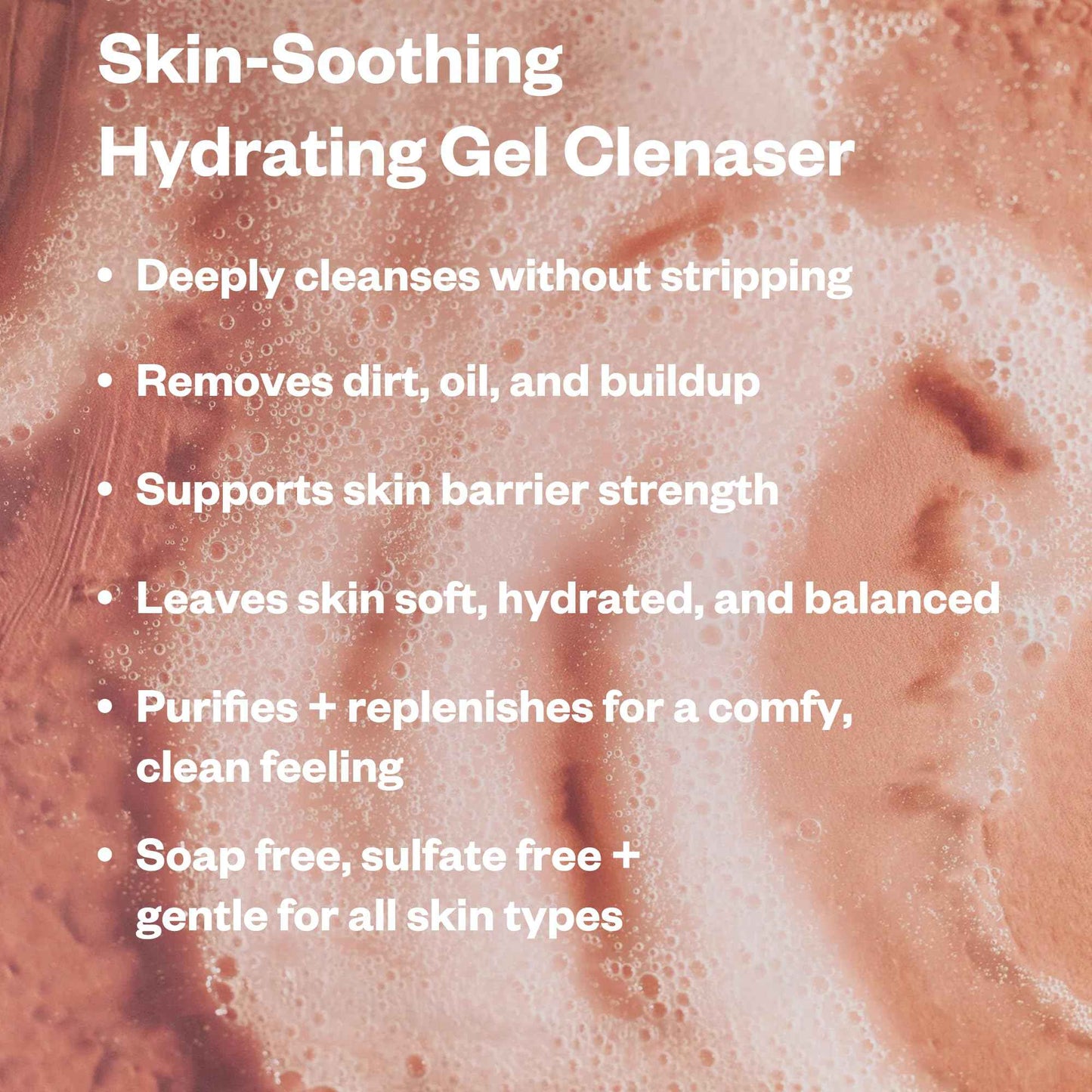 Kosas Plump + Juicy Comfy Clean Gel Cleanser –Hydrating Face Wash for All Skin Types, Deep Clean & Moisturize, Soap & Sulfate Free, with Hyaluronic Acid, Panthenol & Beta Glucan