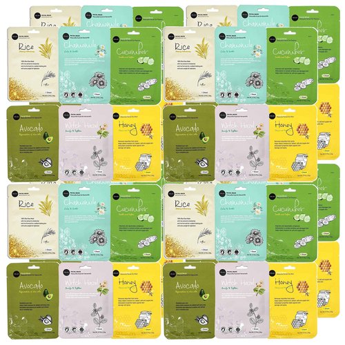 Celavi Essence Facial Face Mask K-Beauty Skincare Korea Skin Care Moisturizing (8 of each) B Set