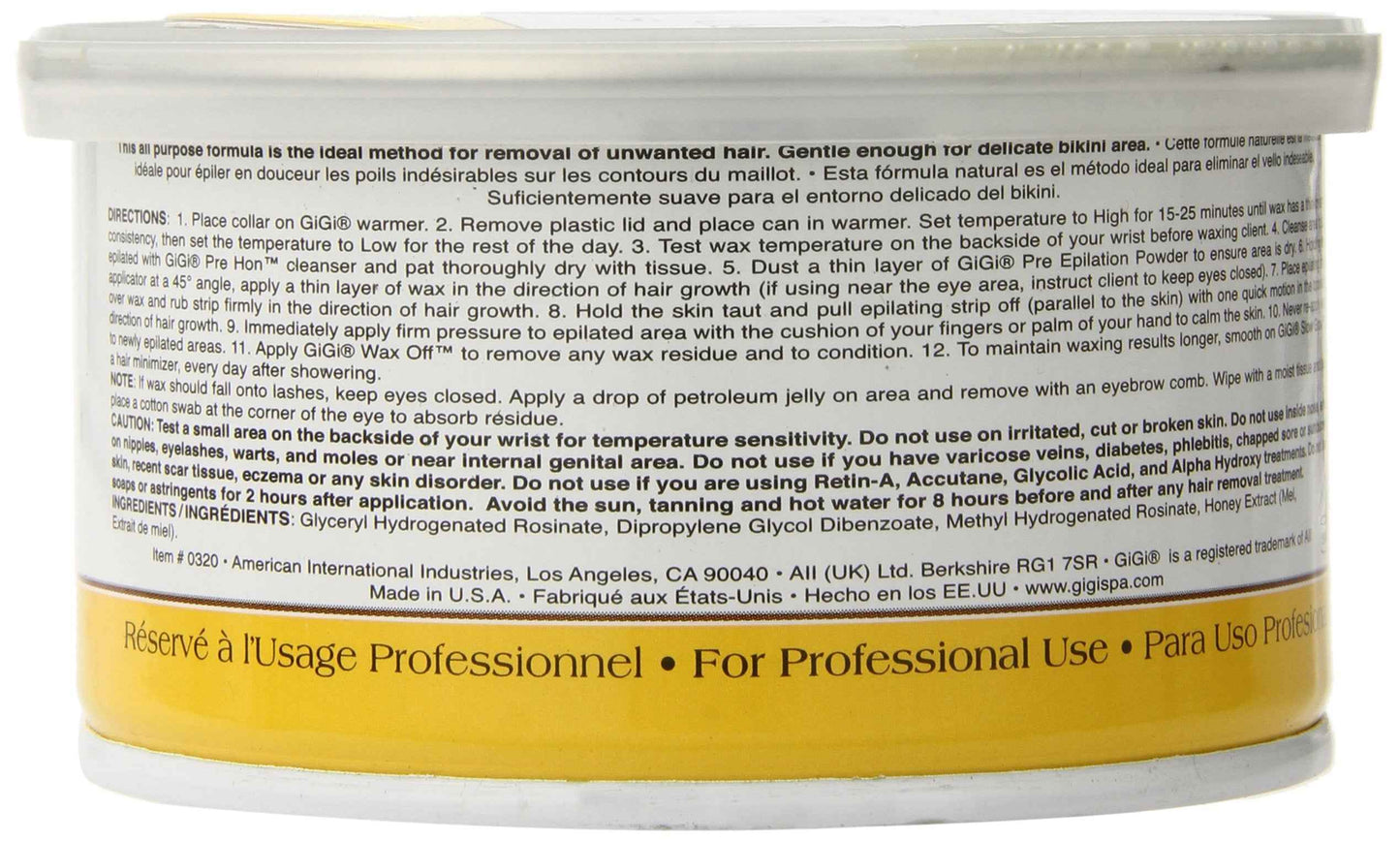 GiGi All Purpose Honee Wax 8 oz (Pack of 2)