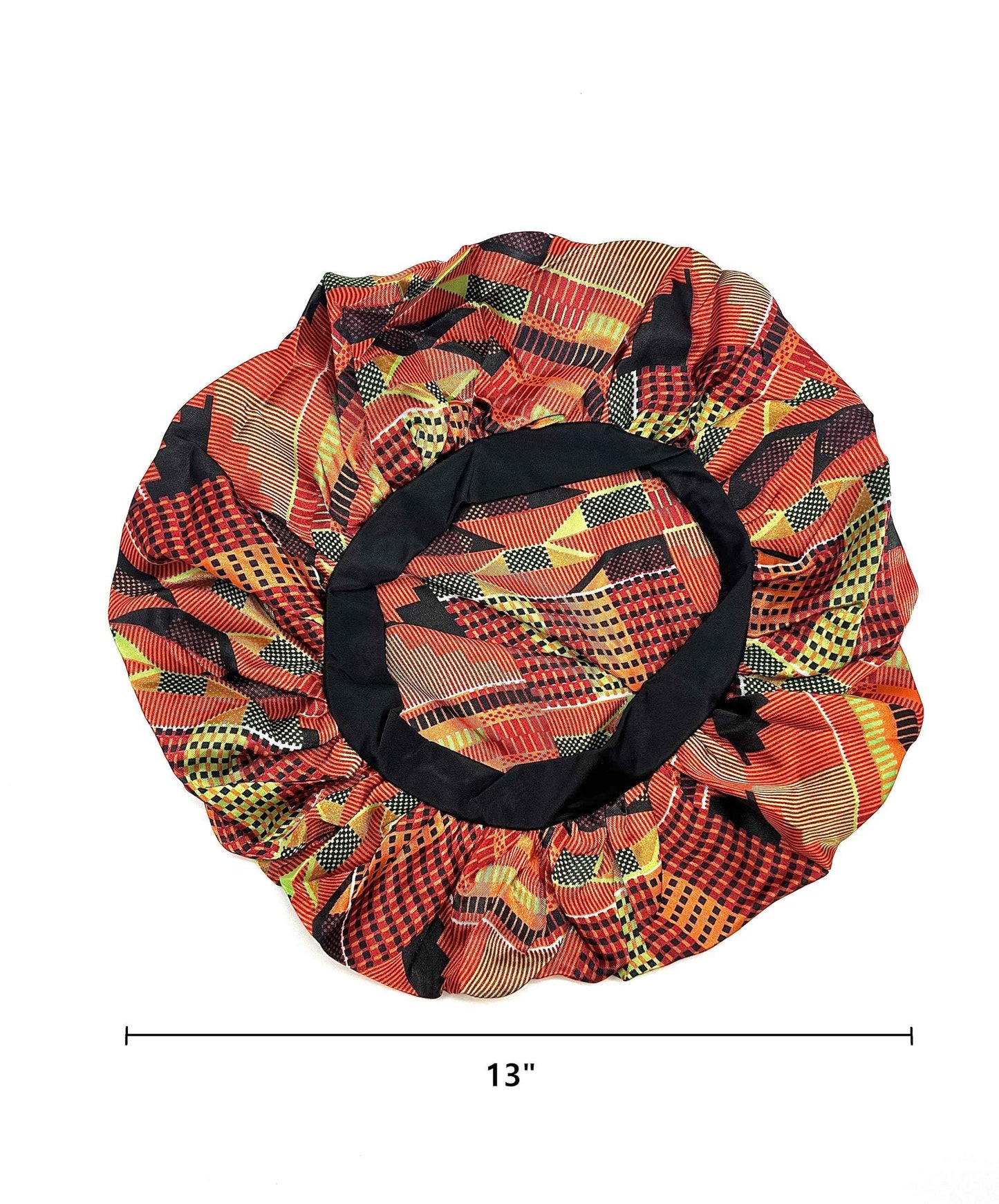 DONNA Fashion Satin Sleep Cap Bonnet for Women, Hair Shower Cap, Sleeping Hat, 1PC Ankara Pattern Multi Color