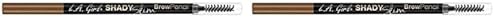 L.A. Girl Shady Slim Brow Pencil Taupe - Pack of 2