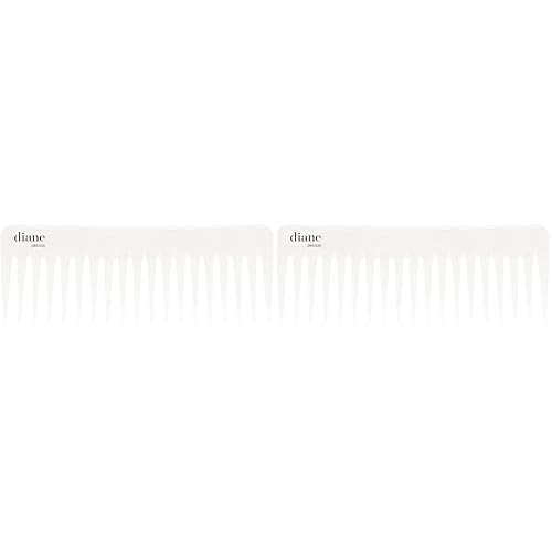 Diane oil-infused detangler comb, 6-inch, green, DBC025 (Pack of 2)