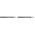 Rimmel Brow This Way Fill & Sculpt Eyebrow Definer, 002 Medium Brown, Double Ended Brow Pencil, Defines & Sculpts Brows, Lasts All Day, Vegan Formula, 0.01 oz (Pack of 2)