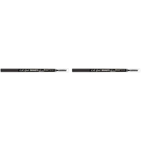 Rimmel Brow This Way Fill & Sculpt Eyebrow Definer, 002 Medium Brown, Double Ended Brow Pencil, Defines & Sculpts Brows, Lasts All Day, Vegan Formula, 0.01 oz (Pack of 2)