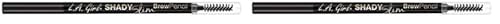 L.A. Girl Shady Slim Brow Pencil Blackest Brown (2-Pack)