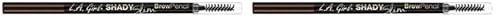 L.A. Girl Shady Slim Brow Pencil Blonde GB351 – Pack of 2