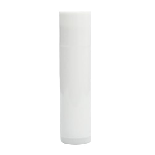 Empty Lip Balm Tubes for DIY Lipstick with Leak-proof Caps, 100-Pack Lip Balm Containers BPA Free, White