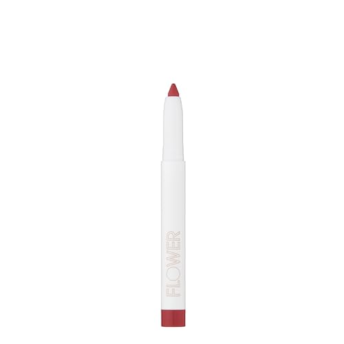 FLOWER BEAUTY Scribble Stick Lip Liner + Eyeliner - Smooth Application + Blendable - 2-in-1 Lip + Eye Liner (Mauvelous)
