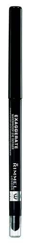 Black Waterproof Eyeliner Pencil - Highly Pigmented, Long-Wear, Built-In Smudger - 1 Count