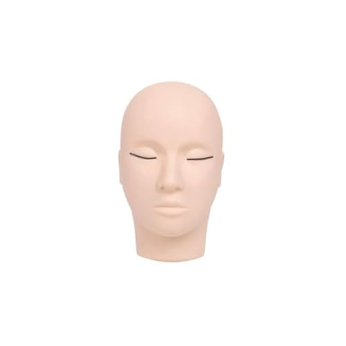 Magnetic Lash Line Doll Head by SoCal Beauty ? Professional Lash Mannequin Head for Eyelash Extensions with Adjustable Magnetic Lash Line for Designer Lash Creation