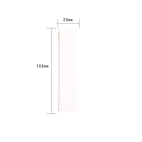 50 White Lip Gloss Boxes 21x21x121mm | Kraft Cosmetic Packaging