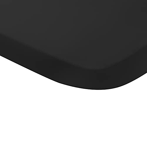 Artist hand 4 ft. x 5 ft. Barber Chair Mat Salon & Barber Shop Chair Anti-Fatigue Mats Comfort Salon Chair Mat,Black Hexagon - 1/2 in. Thick