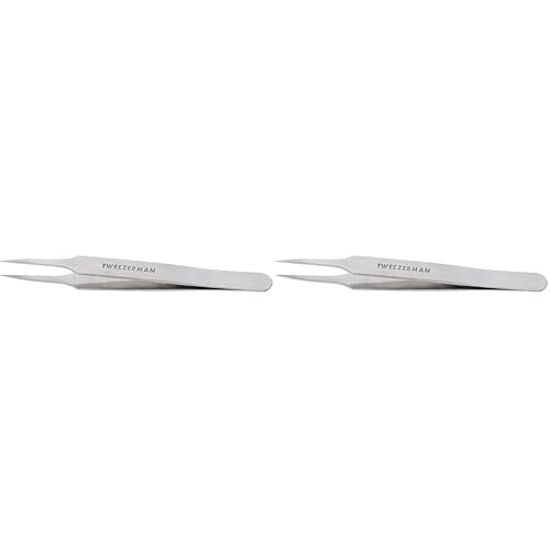 Tweezerman Stainless Steel Ingrown Hair Splintertweeze for Women and Men,(Pack of 2)