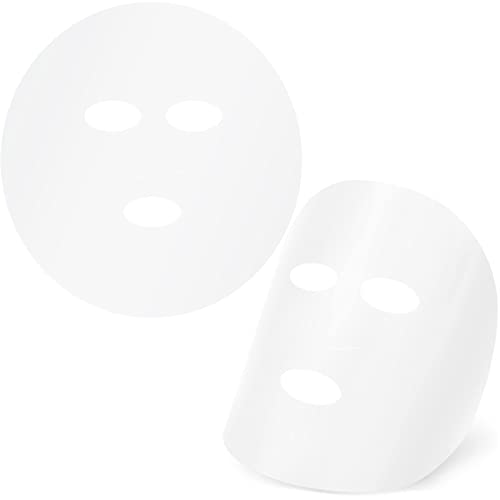 PAGOW 600 Sheets Facial Mask Preservative Disposable, Plastic Thin Face Mask Skin Care, DIY Clear Face Mask Paper Beauty Sheets for Face Skincare Spa Wrap Moisture Retention¡¦¡¦