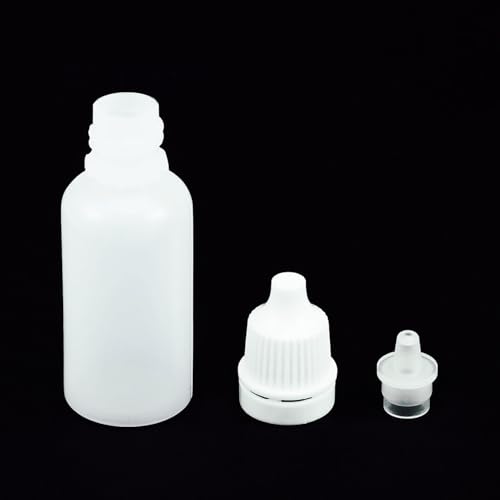 2Pcs 15ml Plastic Dropper Bottles, Empty Refillable Travel