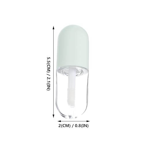 10Pcs 5ml Refillable Lip Gloss Tubes with Applicator Wands