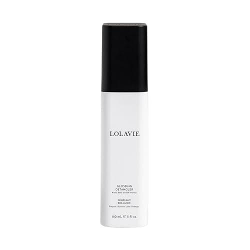 LolaVie Glossing Detangler Spray - 5 oz | Heat Protectant & Frizz Fighter