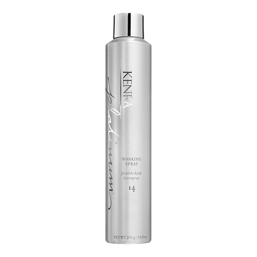 Kenra Professional Platinum Working Spray 14 50% VOC Flexible Hold Non-Sticky Hair Spray - Fast-Drying, Volume & Shine, All Hair Types
