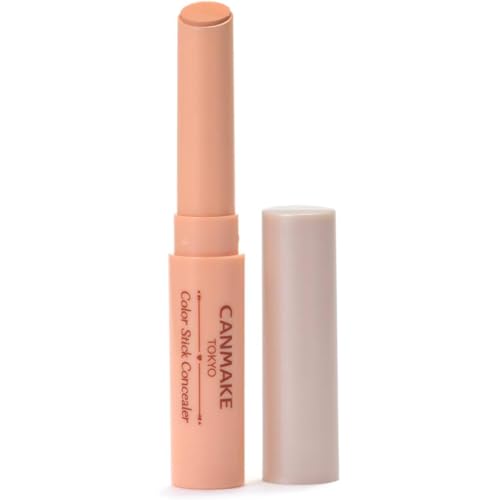 CANMAKE - Color Stick Concealer - Non-Greasy Multi-Purpose Coverage Moisturizing - 0.07oz - 1.9 Gram (x1) (03 Apricot)