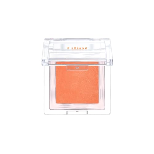 Glint Baked Blush (Citrus Pop, 0.08oz) - Long-Lasting, All-Day Face Blush Powder for a Natural Look. Korean Skin Care, Korean Makeup. Blendable Color for Eyes, Cheeks & Body.