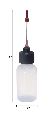 Liberty Products 2-Pack 1oz Plastic Squeeze Bottles Stainless Applicator